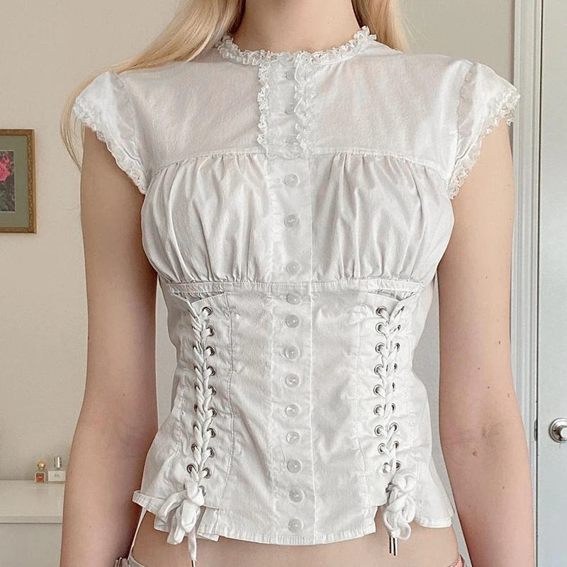White Blouse Top