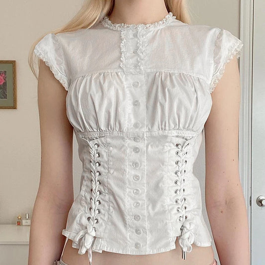 White Blouse Top
