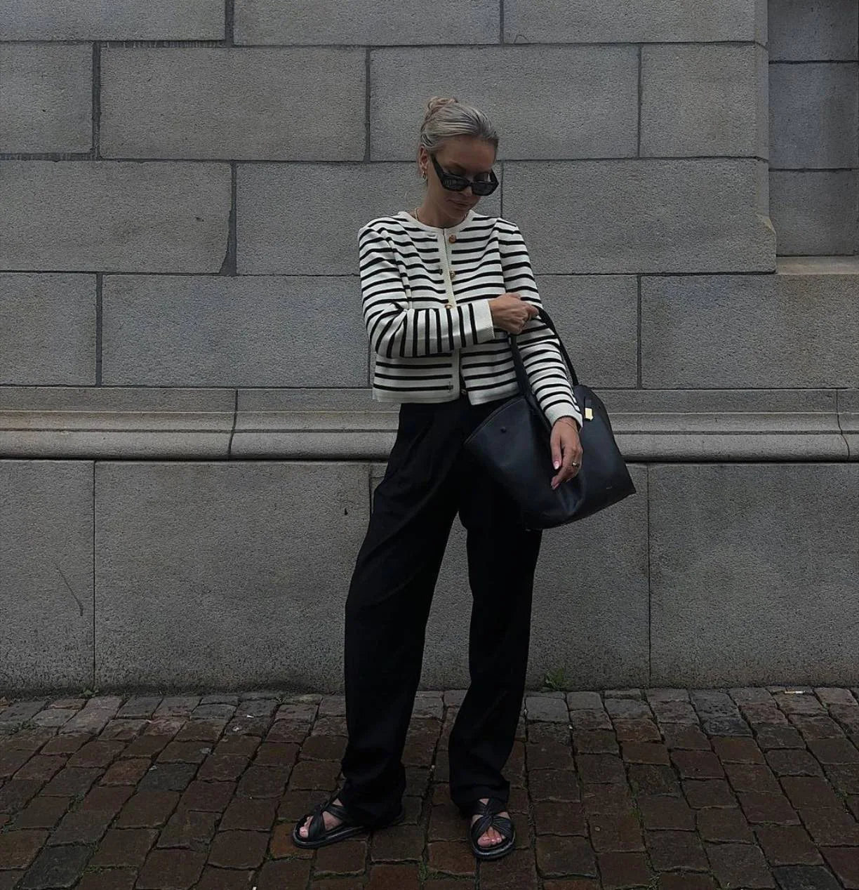 Striped Knit 2 Piece-Set Shorts Zebra ed Cardigan And High Waist Patchwork Shorts Sets Knit