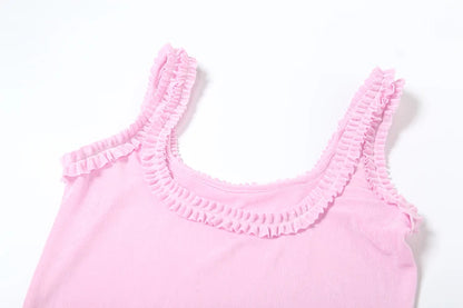 Pink Flowers Lace Mini Bodycon Dress