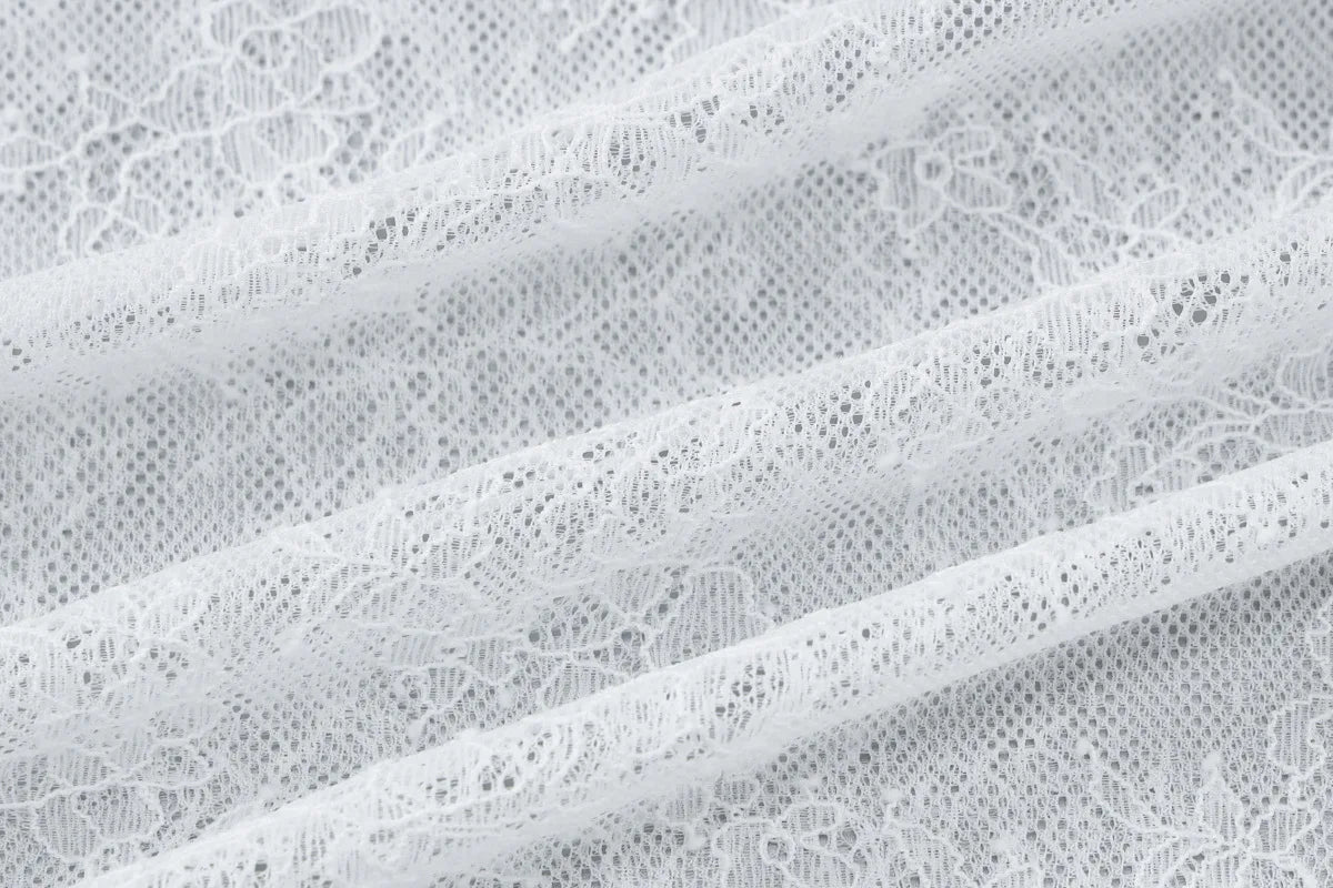 White Lace Midi Dress