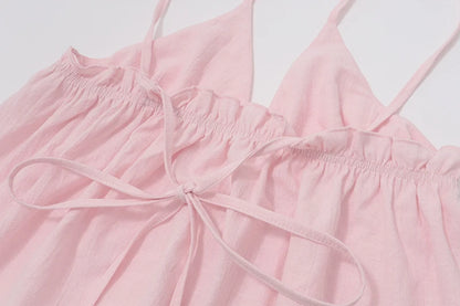 Off Shoulder V-Neck Backless Top