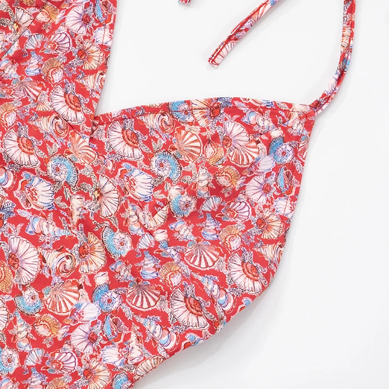 V-Neck Slim Halter Top