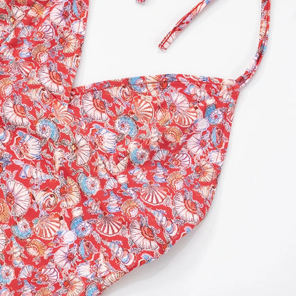 V-Neck Slim Halter Top