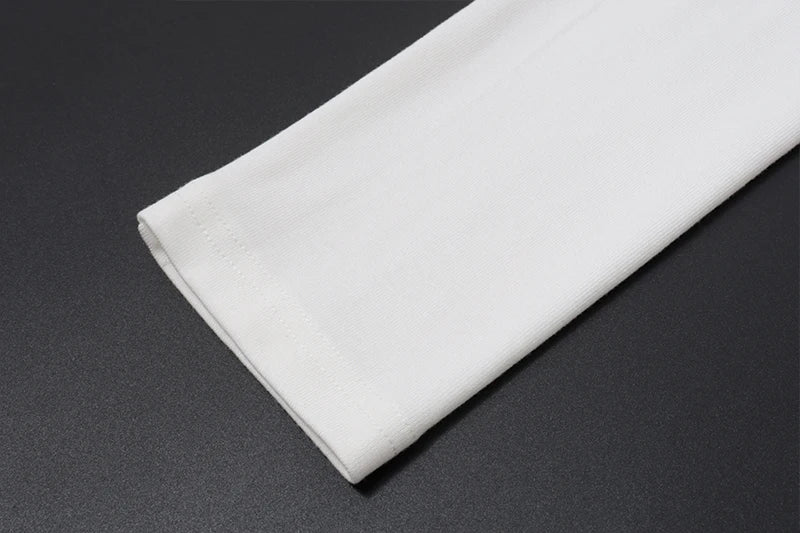 White Bodycon Long Sleeve Shirt