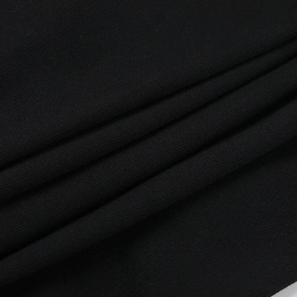 Black Hollow Out Crop Top