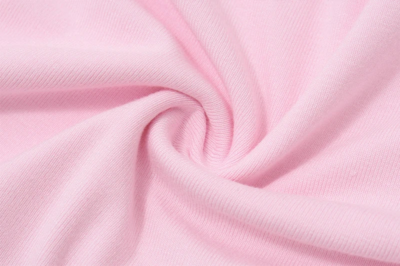 Pink V-Neck 3D Flower Top