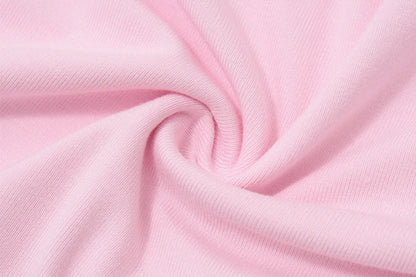 Pink V-Neck 3D Flower Top