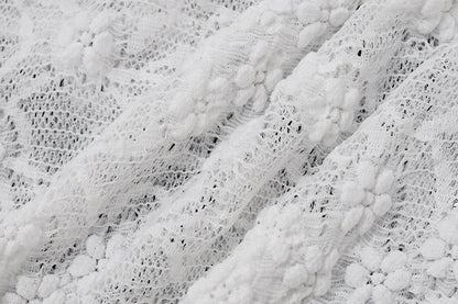 White Lace Sleeveless Crop Top