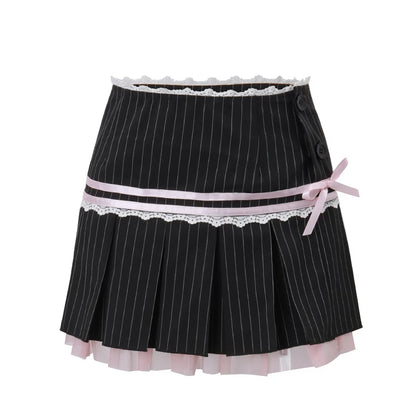 Black High-Waist Mini Skirt