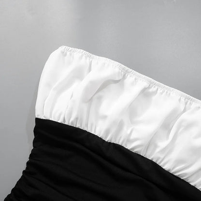 Bellazair White Strapless Backless Two-Piece Set