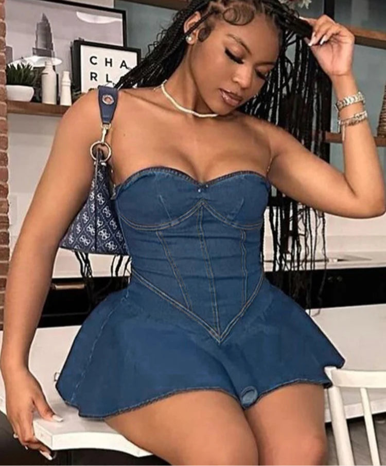 Wrapp Around The Chet European Authentic Mini Dress