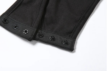 Black Hollow Slim Jumpsuit
