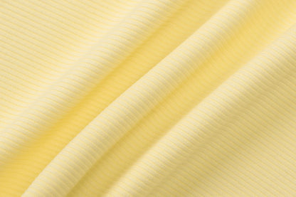 Yellow O-Neck Long Sleeve Cardigan
