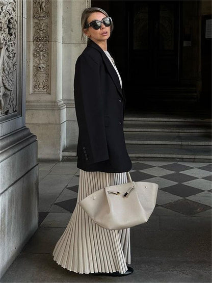 Lace-Up Long Sleeve Knit Maxi Dress