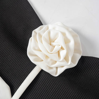 Flower Tube Top - Slim Solid Sleeveless Cropped Top