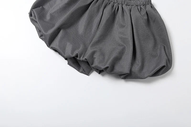 Long Sleeve Zipper Jacket and Bubble Shorts Two Piece Set