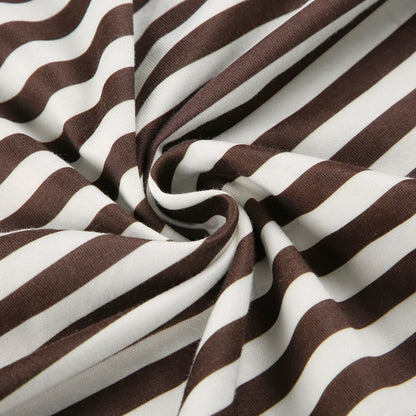 Overiz Striped Crewneck Long Sleeve Top