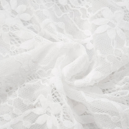 Lace Hollow Out See Through Long Sleeve Top