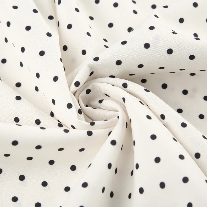 White Polka Dot Mini Dress