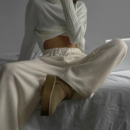 Thermal Lined Comfy Trousers with Adjustable Drawstring