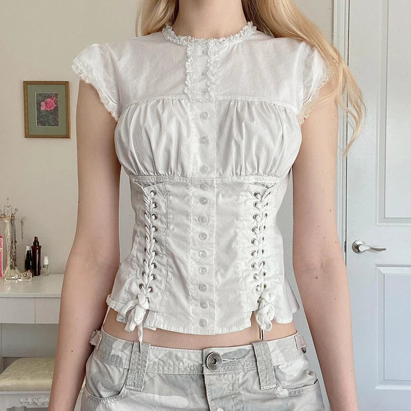 White Blouse Top