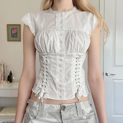 Classic White Blouse Top