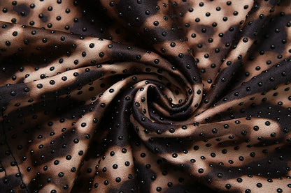 Leopard Print Ruched Off The Shoulder Bodycon Dress