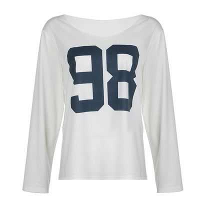 Looe V-neck Long Sleeve Tee by Bellazair WHITE