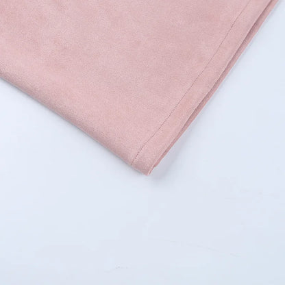 Pink Zip Up Suede Jacket