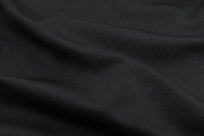 Black Deep V-Neck Halter Sleeveless Hollow Out Top