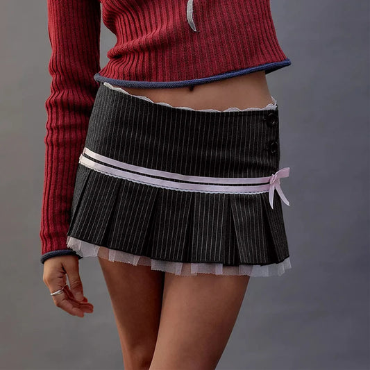 Black High-Waist Mini Skirt