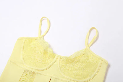 Lace Patchwork Hollow Top