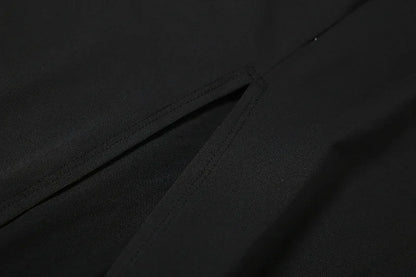 Black Backless Sleeveless Halter Maxi Dress