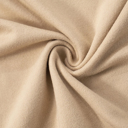 Khaki Off Shoulder Pleated Long Sleeve Top