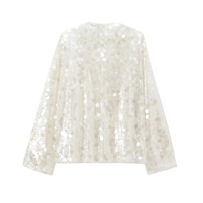 Sequin Kimono Jacket Coat for Women