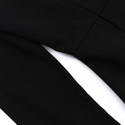 Chic Pearl Long Sleeve High Waist Mini Dress