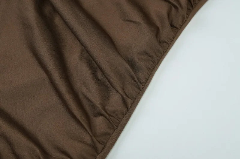 Long Sleeve Ruched Maxi Dress