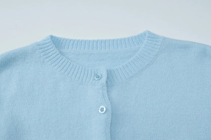 O-Neck Long Sleeve Cardigan