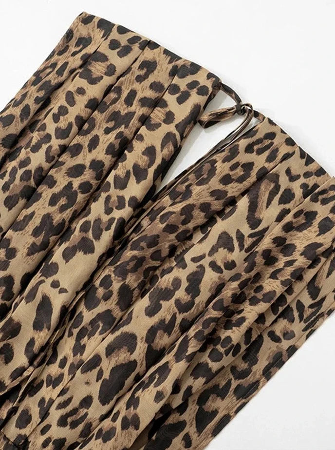Leopard Off Shoulder Mini Dress