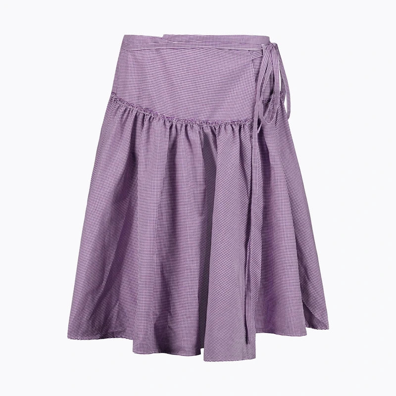 90s Ruffles Coquette Low Waist Loose Midi Skirt
