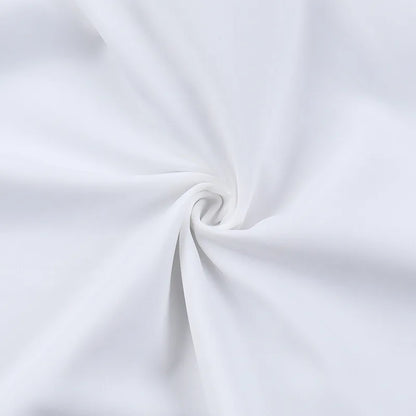 Square Collar Hollow Out Mini Dress - White Long Sleeve
