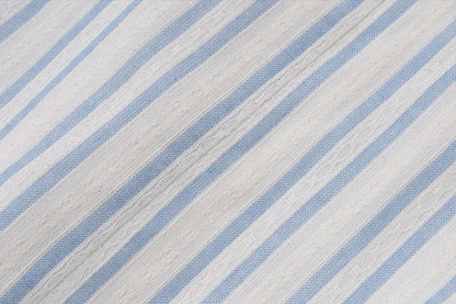 Striped Puff Sleeve A-Line Mini Dress