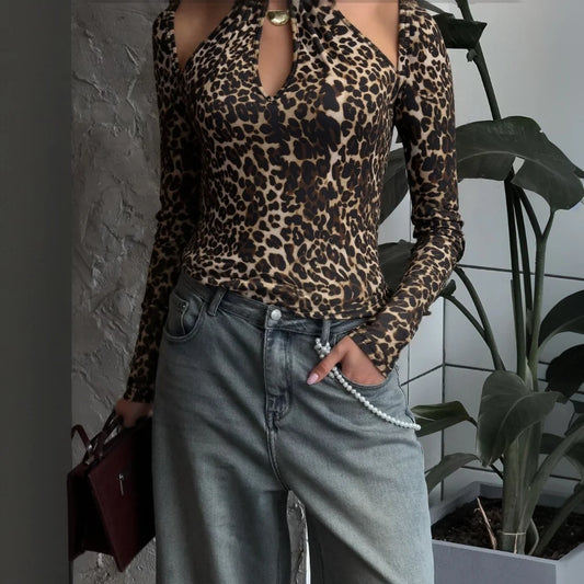 Leopard Long Sleeve Top