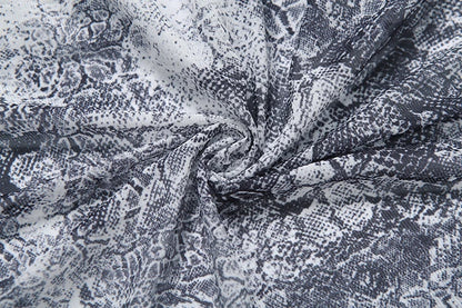 Gray Long Tie-Dye Ruffles Top