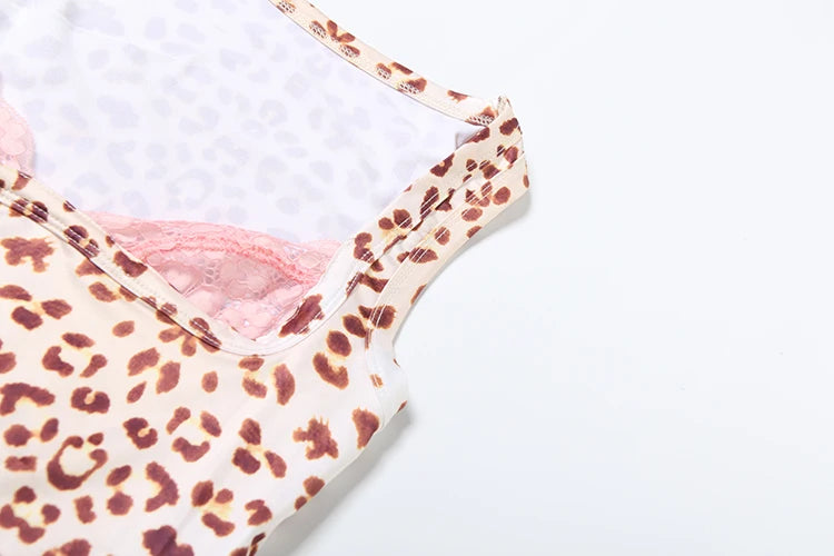 Leopard Mesh Tank Top