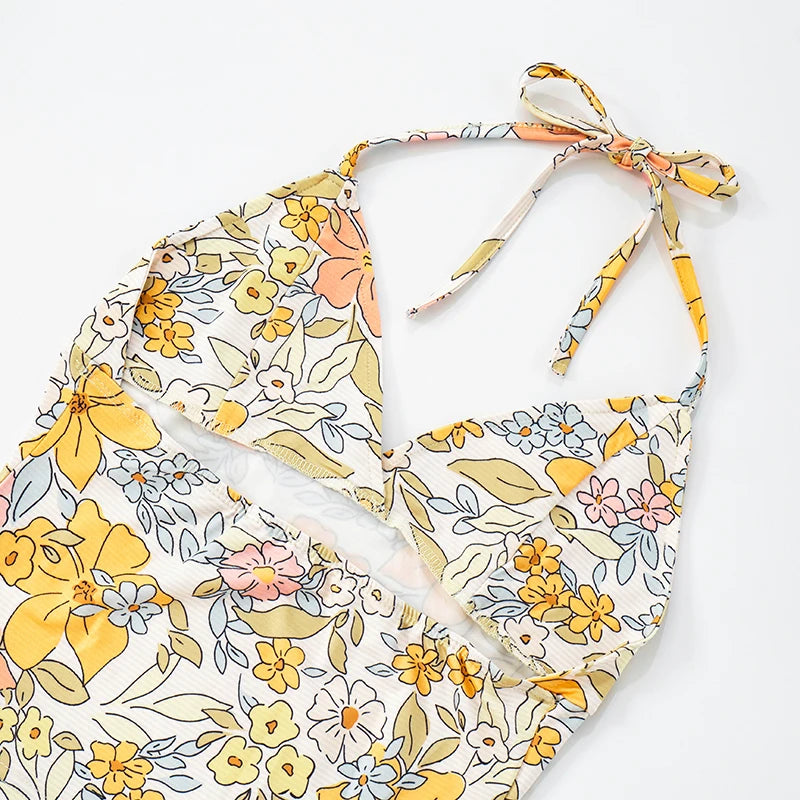 V-Neck Slim Halter Top
