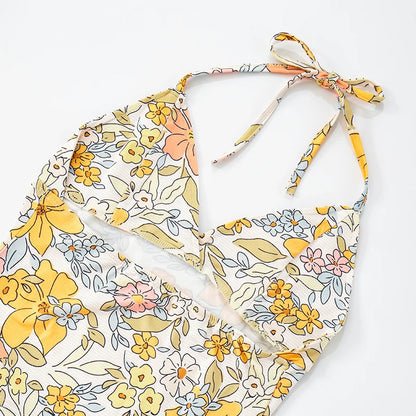 V-Neck Slim Halter Top