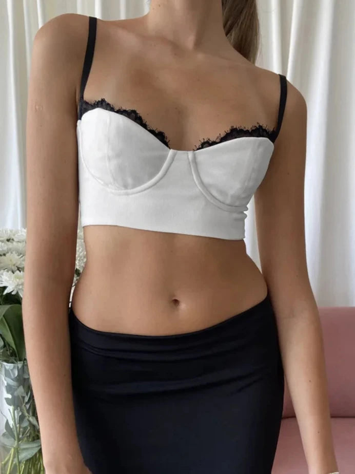 White Lace Tank Top