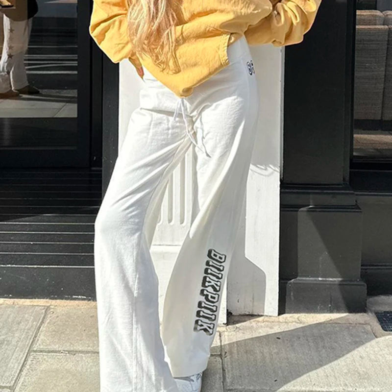 Letter Print Loose Trousers Pants Baggy Pants